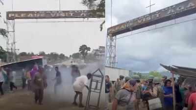 Tensions flare at Manipur border as security forces stop Kuki march over Naga economic blockade