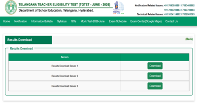The Department of School Education, Telangana, has announced the TG TET 2026 results and activated the marks memo download facility on the official portal. Candidates can check their scores using their login credentials and save their scorecards for future use. The qualification is essential for candidates seeking teaching opportunities in government and aided schools across the state. TG TET 2026 result declared at tgtet.aptonline.in: Check direct link to download scorecards here