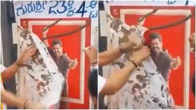 Thalapathy Vijay's 'Jana Nayagan' screenings cancelled in Karnataka; cauvery water protests halt Mandya shows Thalapathy Vijay's 'Jana Nayagan' screenings cancelled in Karnataka; cauvery water protests halt Mandya shows