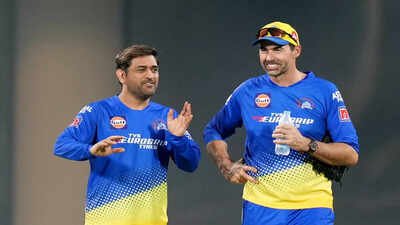 MS Dhoni and Stephen Fleming (PTI Photo) 'We don't have an MS Dhoni': Ex-England captain's blunt warning to Stephen Fleming
