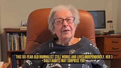 This 101-year-old journalist still works and lives independently. Her 3 daily habits may surprise you