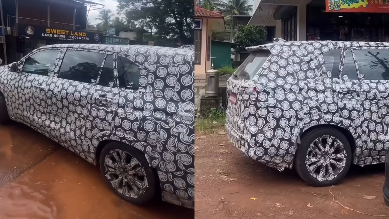 Toyota Innova Hycross spied