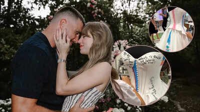 Children’s Mercy Hospital kids decorate wedding dress to gift to Taylor Swift, Travis Kelce: ‘Felt like the perfect opportunity’