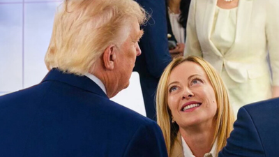 'Restraining order needed': Donald Trump shares meme on his feud with Italy PM Meloni ahead of Nato summit