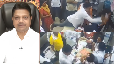 Two doctors (R) resigned after an alleged assault by Shiv Sena corporator Ramesh Mhatre (L) Dombivli hospital row: 2 doctors assaulted by Shiv Sena corporator Ramesh Mhatre quit jobs
