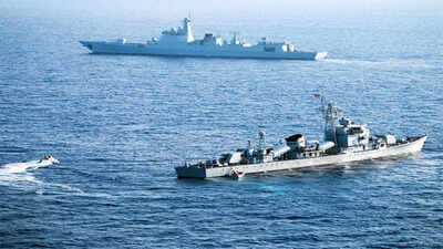 The European Union also separately endorsed the ruling, prompting an angry response from Beijing. (File photo) China cries foul after 14 nations, including Japan, reject Beijing's South China Sea claims