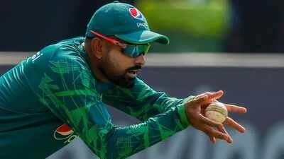 Pakistan's Babar Azam during a practice session ahead of the ICC Men's Cricket World Cup 2023 match between India and Pakistan, at Narendra Modi Stadium, in Ahmedabad. (PTI Photo) Pakistan coach resigns days before West Indies, England Test tours