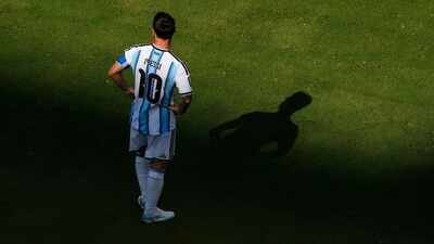 Argentina's Lionel Messi (10) during the World Cup final match between Spain and Argentina in East Rutherford, N.J., near New York, Sunday, July 19, 2026. (AP Photo) Lionel Messi exits FIFA World Cup in tears and as football's greatest