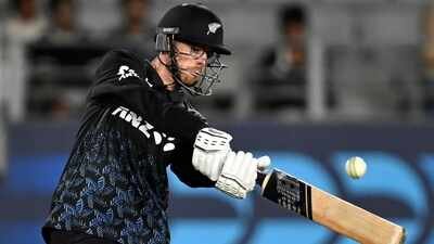 Mitchell Santner Nine runs to win, 1 wicket in hand: New Zealand clinch thriller to take unassailable 3-1 lead over West Indies