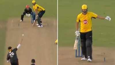 Tim David questions Pakistan bowler Usman Tariq's bowling action, gestures 'no-ball' after dismissal