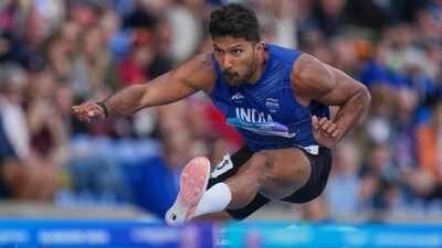 India's Tejaswin Shankar competes in the men's decathlon 110m hurdles at the Commonwealth Games in Glasgow, Scotland, Friday, July 31, 2026. (AP Photo) Injured Tejaswin Shankar scripts history; becomes first Indian to win decathlon medal in Commonwealth Games