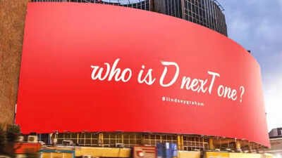 Visual of billboard carrying threats for US President Donald Trump (Image source: IranInternational) 'Who is D nexT': Iran billboard targets Trump after Graham's death