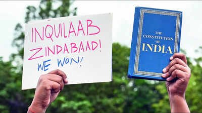 People celebrate Dharmendra Pradhan’s resignation as education ministe Opposition eyes Ayodhya to corner government as end of CJP stir deprives it of an incendiary issue