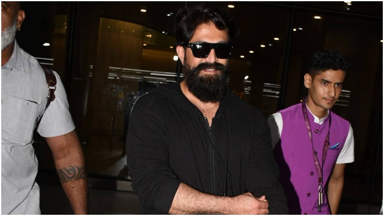 Yash spotted at airport after Comic-Con; 'Ramayana' star nails all-black style - PICS