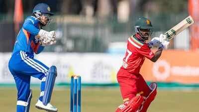 Zimbabwe captain Sikandar Raza on the right (ANI Photo) 'Not up to the standard': Zimbabwe captain Sikandar Raza blames pitch for India defeat