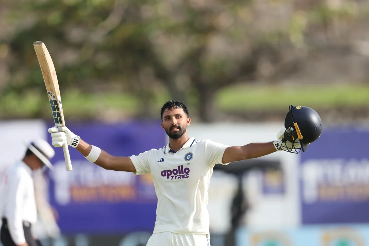 India vs Sri Lanka 1st Test: Devdutt Padikkal Hits Maiden International Century as India Dominate Day 1