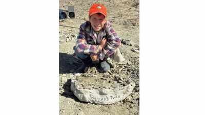 11-year-old Touren Pope finds 48-million-year-old turtle fossil in WyomingPhoto credit: Craig Thomas, BLM Rock Springs Field Office In 2025, 11-year-old Touren Pope spotted a fossil exposed on the ground in Wyoming; it turned out to be a nearly complete 48-million-year-old turtle shell, and he was allowed to name it