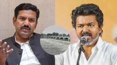 Cauvery Row Escalates As TN Farmers Protest, DK Shivakumar Delays Meeting With Vijay Cauvery Row Escalates As TN Farmers Protest, DK Shivakumar Delays Meeting With Vijay