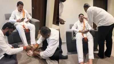 Chandrashekhar Bawankule took a swipe at the Congress over what he described as its "culture". ‘Culture of Congress leaders’: BJP minister slams Nana Patole feet-washing video