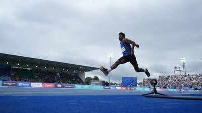 India's Selva Prabhu Thirumaran competes in the men's triple jump final at the Commonwealth Games in Glasgow, Scotland. Food poisoning denied me Commonwealth Games gold, says Selva Prabhu after winning bronze