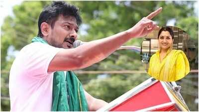 'Shame on you for calling yourself a leader': Khushbu Sundar slams Udhayanidhi Stalin's Trisha Krishnan remark 'Shame on you for calling yourself a leader': Khushbu Sundar slams Udhayanidhi Stalin's Trisha Krishnan remark