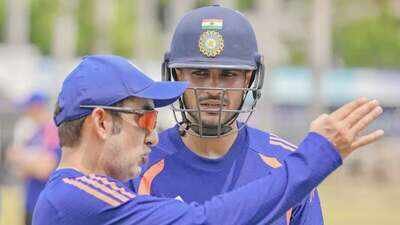 Gautam Gambhir and Shubman Gill (Image credit: SLC) India vs Sri Lanka: India's search for answers to rediscover lost glory in Tests begins in Colombo