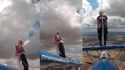 Wing walker (Instagram) Meet Betty Bromage: 97-year-old grandmother who broke her own Guinness World Record to become the world's oldest female wing walker just a year after surviving a stroke