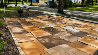 Image: Food Forest Florida A Florida homeowner covered an entire lawn with cardboard. What happened next turned it into a haven for bees and butterflies