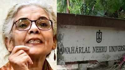 JNU professor Zoya Hasan addressed students and parents virtually on pluralism. School talk nixed, JNU professor Zoya Hasan gives speech online