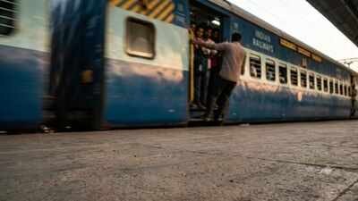 AI generated image used for representative purpose Man falls to death from crowded train, Railways ordered to pay his family Rs 8 lakh