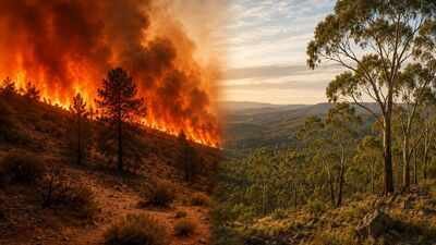 Representative Image (AI-generated) Researchers tracked wildfires from 1984 to 2022; a Pacific trend added 22% to US Southwest drying-related burned area but reduced eastern Australia’s by about 19%