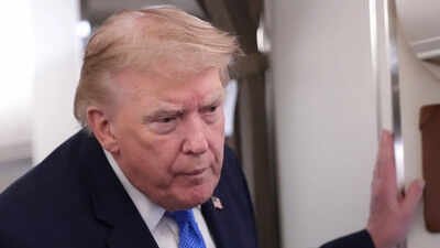 President Donald Trump speaks to reporters onboard Air Force One while returning to the White House, Sunday, Aug. 2, 2026. (AP Photo/Jacquelyn Martin) US military asks troops for 'creative' ways to bring Iran to the negotiating table as airstrikes fail