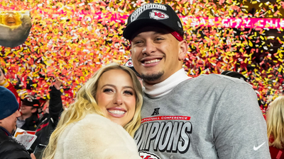 Brittany Mahomes and Patrick Mahomes (Image via Getty Images) Patrick Mahomes quietly reacts after Brittany Mahomes celebrates major career milestone away from Chiefs camp