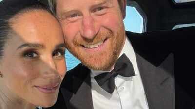 Meghan Markle poses with Prince Harry in selfie from David Foster’s charity event in Canada