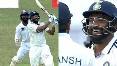 Mohammed Siraj (Screengrabs) 6,6,6! M<u></u>ohammed Siraj goes boom with 3 sixes in final over as India seal six-wicket win - Watch