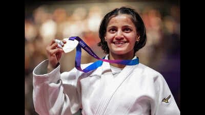 India's Asmita Dey (PTI Photo) 'Land has been allotted': Tripura CM fulfils promise to CWG medallist Asmita Dey