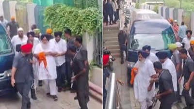 SAD chief Badal taken to hospital after being attacked at Gurdwara. Sukhbir Badal's hand injured at Nanded gurdwara: What we know so far about attack on SAD chief