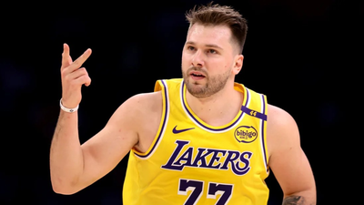 Luka Doncic's future questioned.(Image via Getty Images) Luka Dončić's future with Los Angeles Lakers questioned following franchise's record breaking $12.5 bilion sale