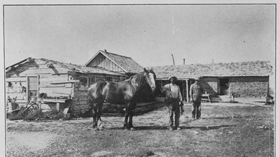 In 1870, a former slave and Union soldier staked a homestead in Nebraska; drought and grasshoppers cost him the claim, but he eventually owned more than 2,000 acres