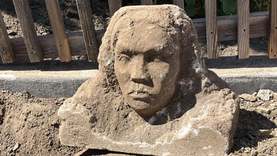 This Couple Found a Mysterious 150-Pound Sculpture Buried in Their Backyard. Now, They’re Trying to Figure Out Who Made It A San Francisco man was digging in his backyard when his shovel hit something hard; he unearthed a 150-pound limestone sculpture and nobody knows who made it
