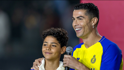 Cristiano Ronaldo's son sparks outrage.(Image via Getty Images) “He ain’t making it in football”: Cristiano Ronaldo Jr. sparks concern as speculation grows over his football ambitions
