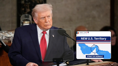 Trump, Iran clash over Hormuz as standoff over key waterway deepens Trump shares image calling Hormuz 'new US territory'; Iran says strait 'closed'