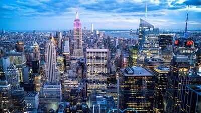 File photo: Manhattan skyline during sunset, from the Top of the Rock observation deck, at Rockefeller Centre, in New York, US (Reuters photo) NYC’s Union Square is coming back: Office and retail leasing gather momentum