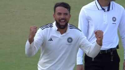 Photo/screengrab Abid Mushtaq, Nishant Sindhu wrap up West Zone tail as North Zone reach Duleep Trophy semis