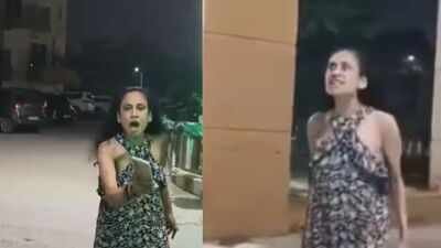 A video showing a woman allegedly abusing and threatening security guards has surfaced. 'She didn't approve entry': How a 2.30am food delivery triggered ugly clash at Greater Noida society