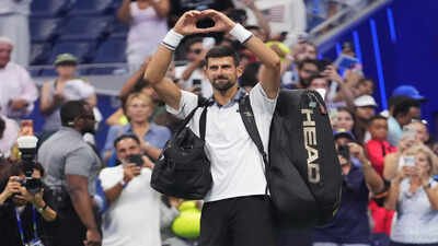 Novak Djokovic, of Serbia, gestures to the crowd after he lost to Mariano Navone, of Argentina, during the first round of the U.S. Open tennis championships Sunday, Aug. 30, 2026, in New York. (AP Photo/Frank Franklin II) Novak Djokovic’s US Open shocker: All the records broken during his first-round exit