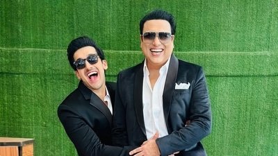 Yashvardhan Ahuja and Govinda. Yashvardhan Ahuja and Govinda.