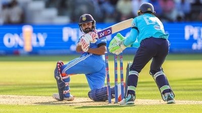 Rohit Sharma had scored a century in the third ODI game against England last month (ANI Pic Service) Rohit Sharma had scored a century in the third ODI game against England last month (ANI Pic Service)