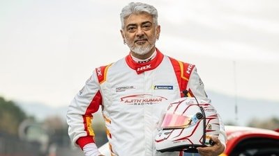 Actor Ajith Kumar escapes unhurt after car crash. Actor Ajith Kumar escapes unhurt after car crash.