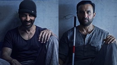 Haiwaan trailer: Akshay Kumar turns ruthless villain, takes on blind Saif Ali Khan. Haiwaan trailer: Akshay Kumar turns ruthless villain, takes on blind Saif Ali Khan.